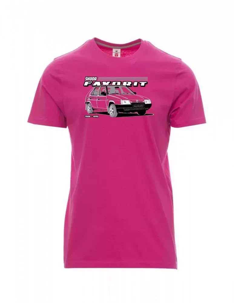 Růžové pánské tričko s favoritem