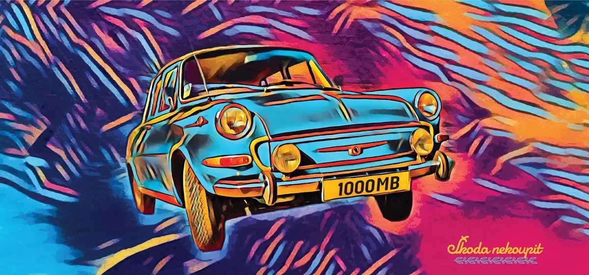 Ručník 100x50 Škoda 1000 MB