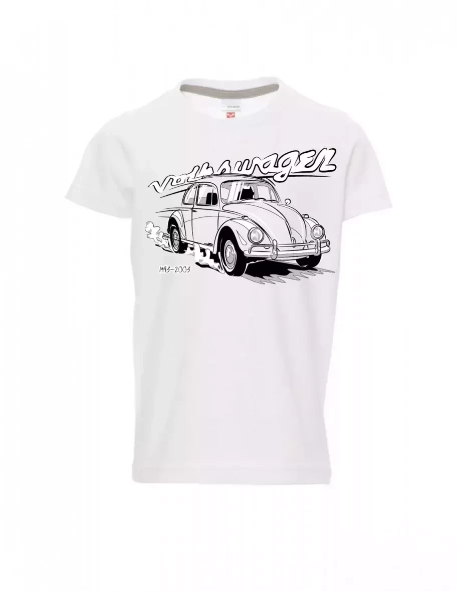 Bílé dětské tričko Volkswagen Brouk