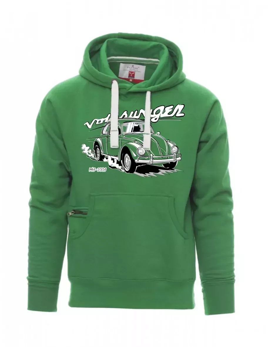 Zelená pánská mikina Volkswagen Brouk