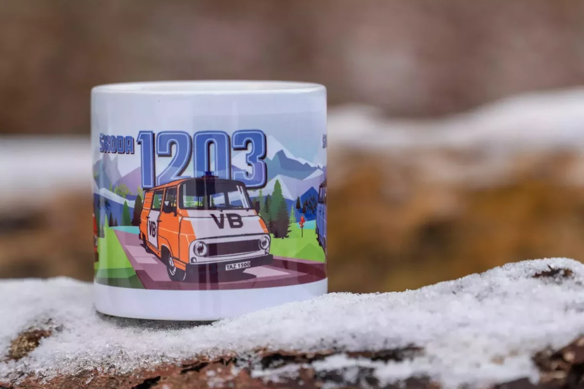 Keramický hrnek se škodovkou 1203 170 ml