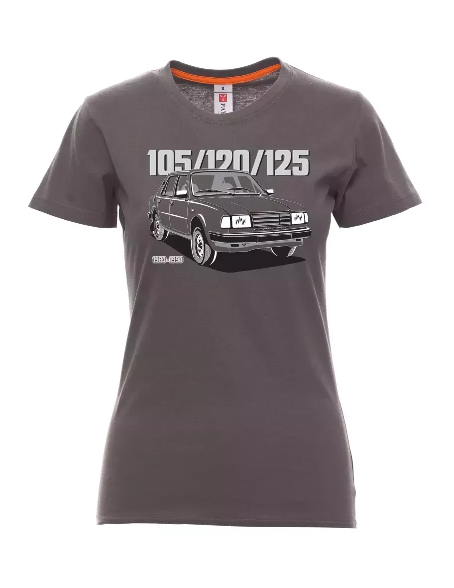 Kouřové dámské tričko se škodovkou 105/120/125