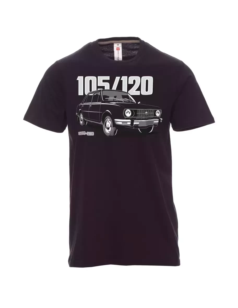 Černé pánské tričko se škodovkou 105/120