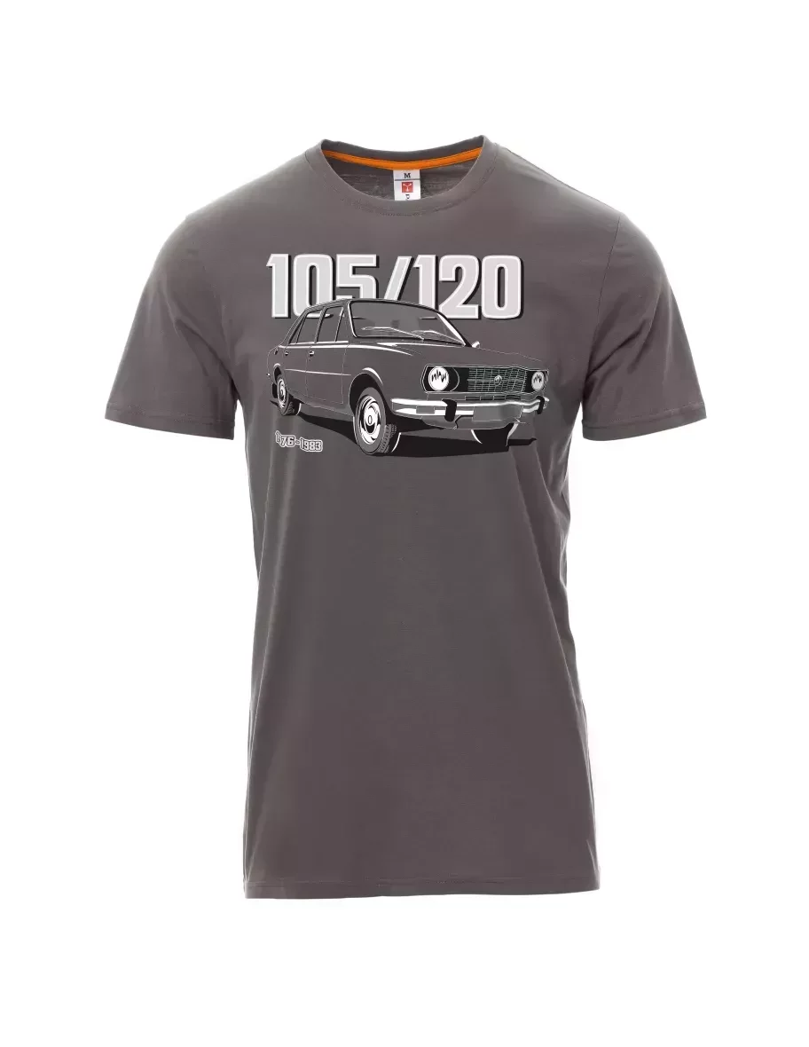 Šedé pánské tričko se škodovkou 105/120