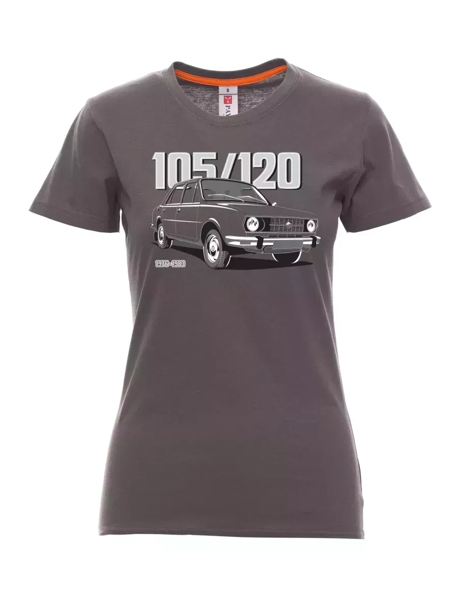 Kouřové dámské tričko se škodovkou 105/120