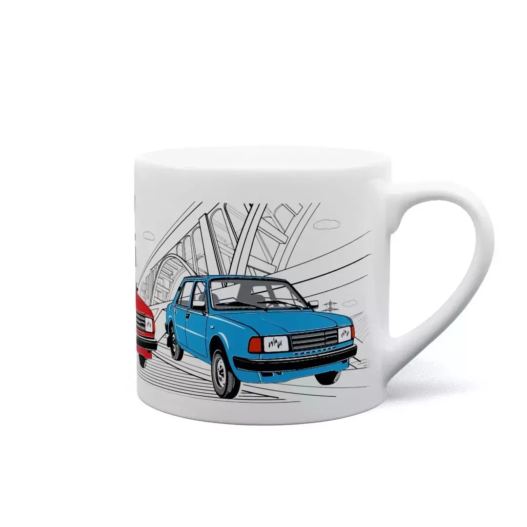 Keramický hrnek se škodovkou 105/120/125 170 ml
