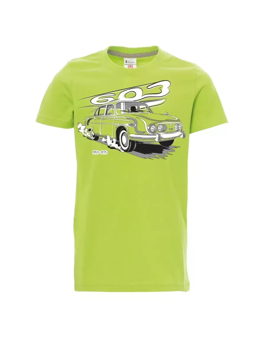 Světle zelené dětské tričko Tatra 603