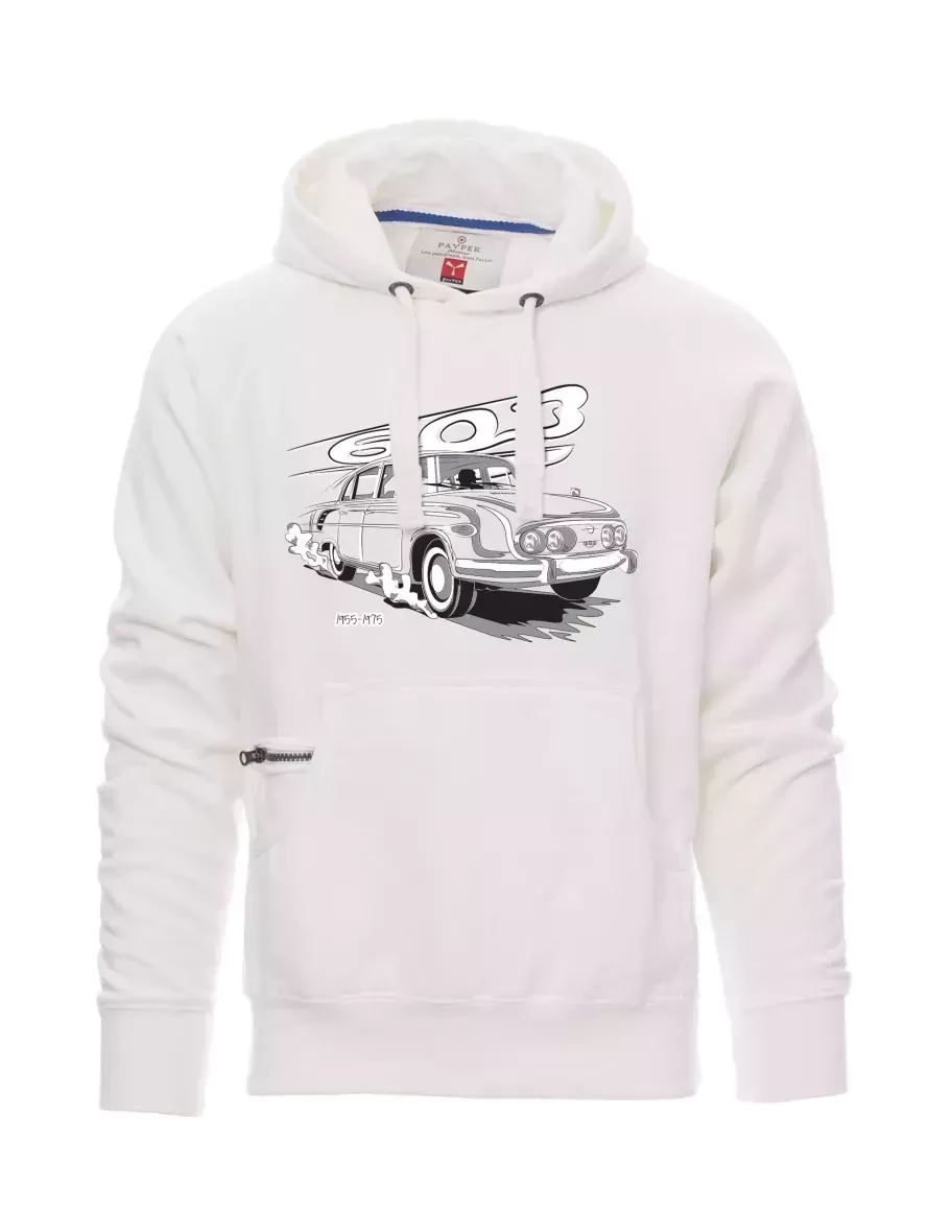 Bílá pánská mikina Tatra 603