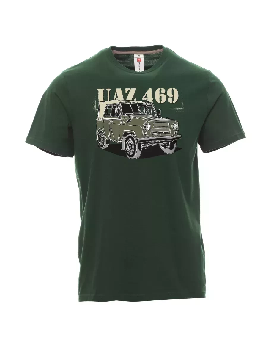 Tmavě zelené pánské tričko UAZ 469