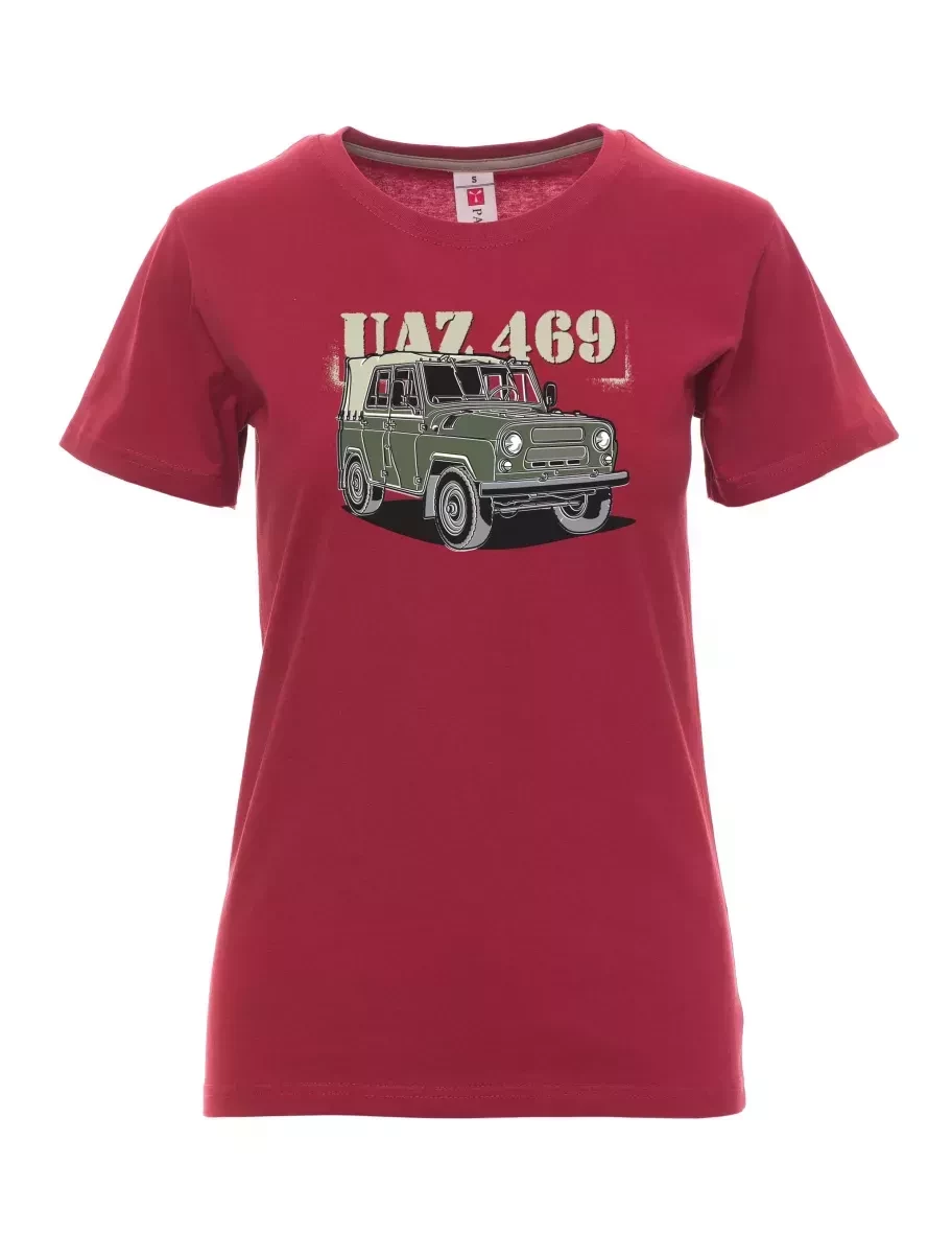 Bordó dámské tričko UAZ 469
