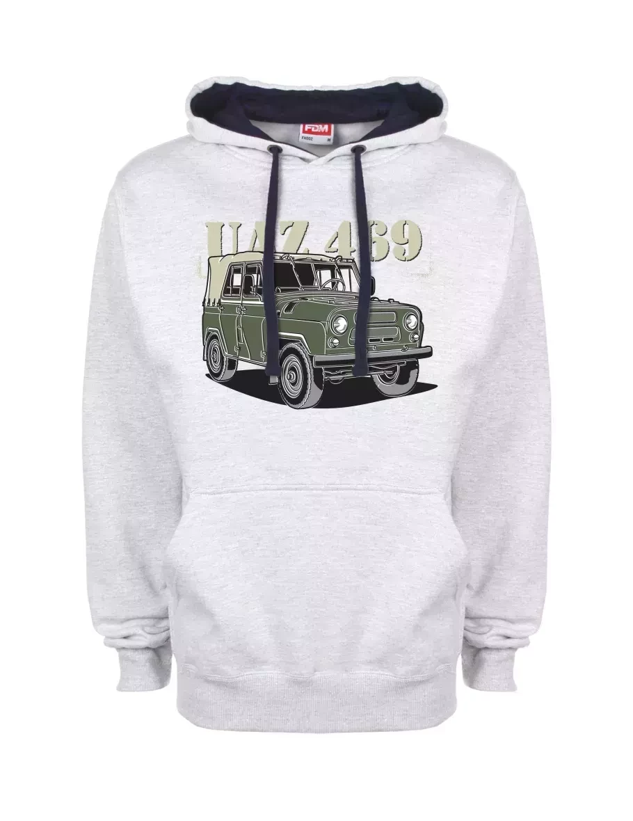 Modro-šedá mikina UAZ 469