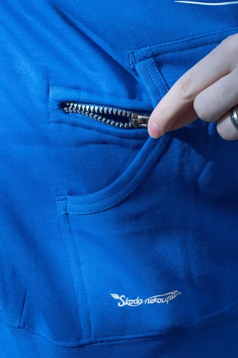 Modrá pánská mikina Letadlo AČR Challenger