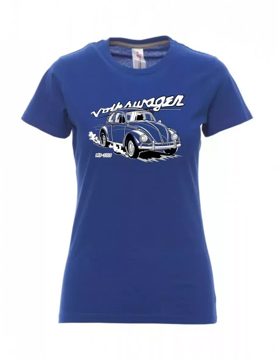Královsky modré dámské tričko Volkswagen Brouk