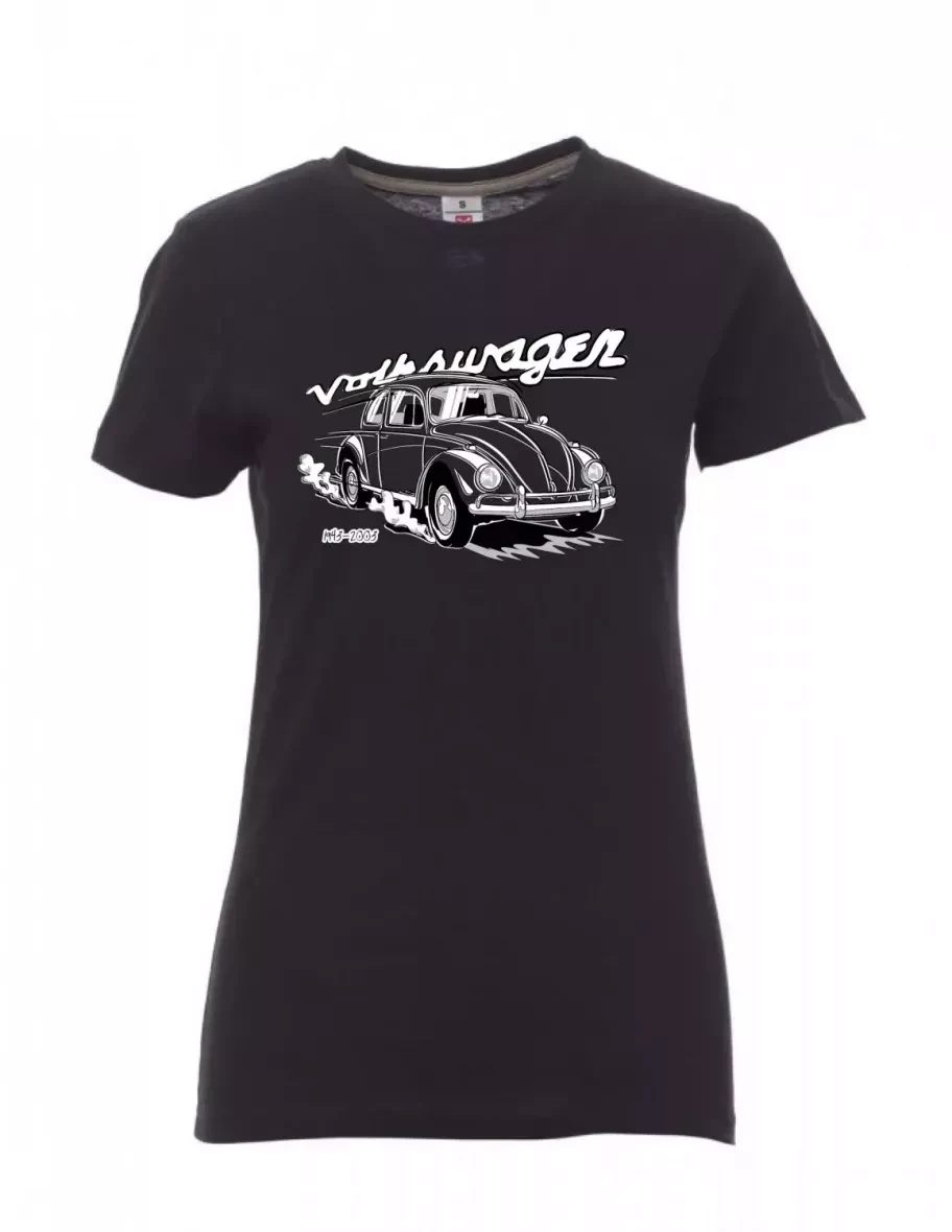 Černé dámské tričko Volkswagen Brouk
