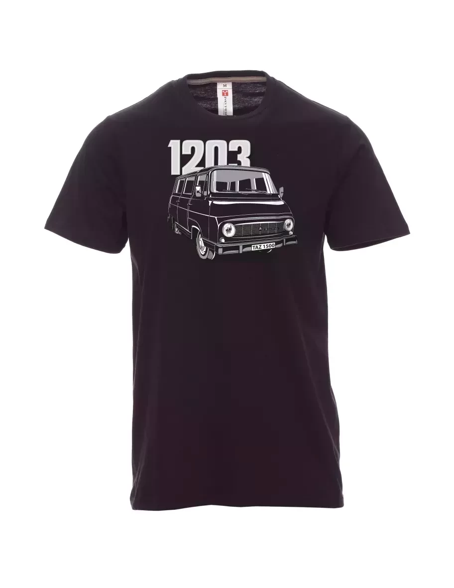 Černé pánské tričko se škodovkou 1203