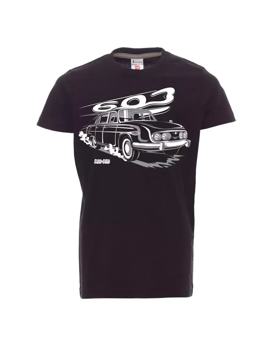 Černé dětské tričko Tatra 603