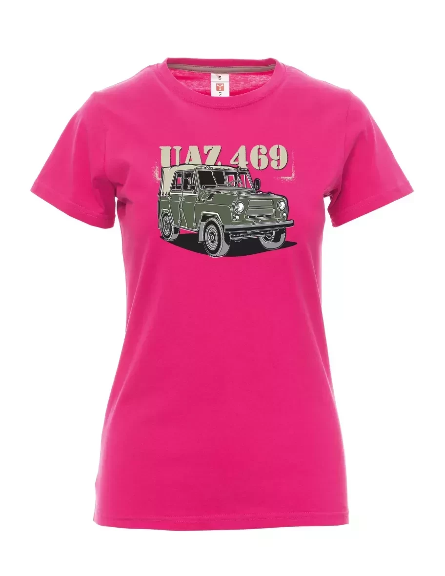 Růžové dámské tričko UAZ 469