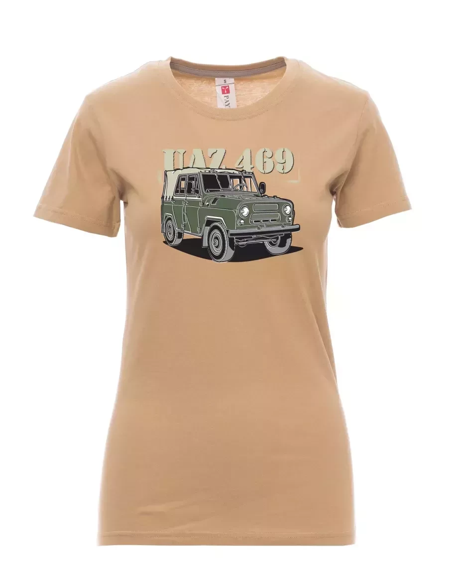Hnědé dámské tričko UAZ 469