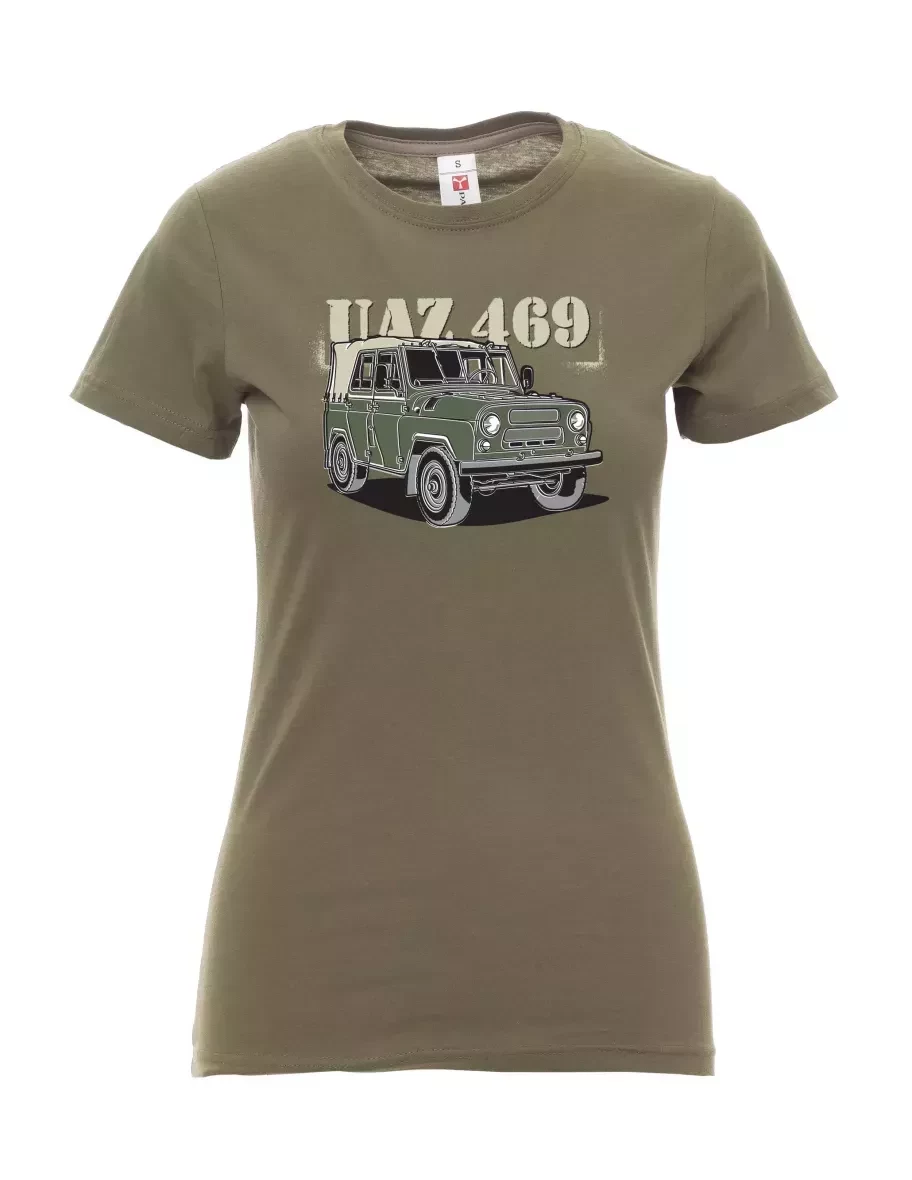 Khaki dámské tričko UAZ 469