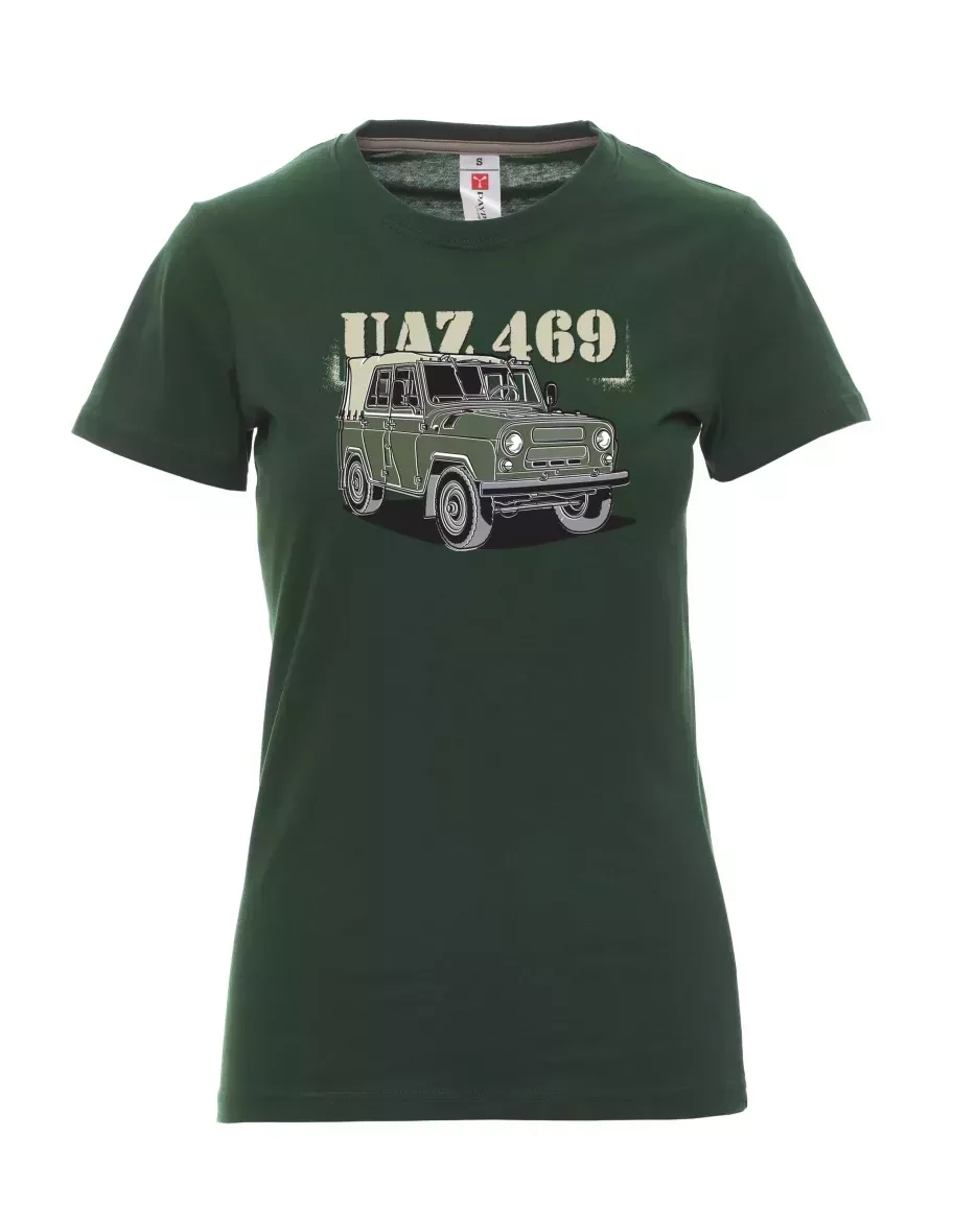 Tmavě zelené dámské tričko UAZ 469